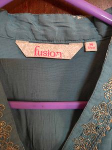 Fusion Kurti dhoti embalishment set