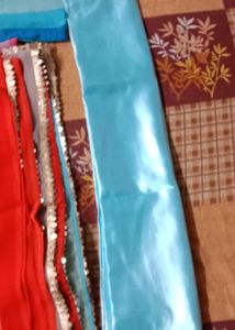 Colourful Saree With Blouse Petticoat