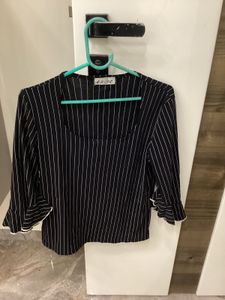 Striped 3/4 Sleeve Top