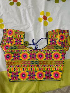 Embroidered Blue Navratri Chaniya Choli