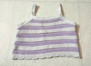 Striped Knit Tank Top