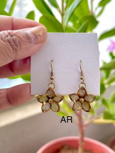 Golden Flower Earring