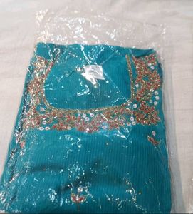 Teal Embroidered Salwar Kameez