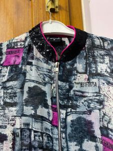 Abstract Print Tunic Top