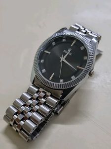 Silver Rolex Style Watch