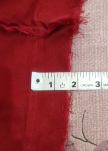 Price Drop Red Silk Saree With Blouse