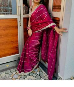Elegant Maroon Saree