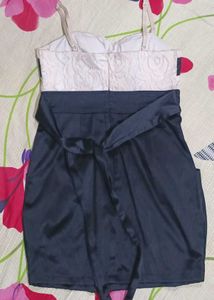 Chic Black &amp; White Mini Dress