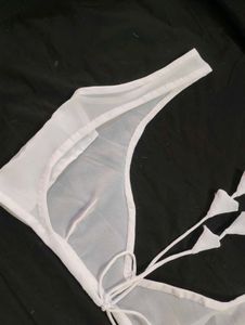 georgette sheer blouse backless