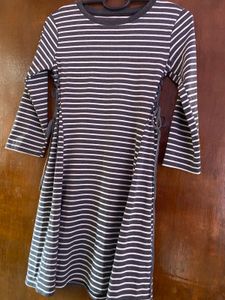 Striped Dress with Tie Detail
