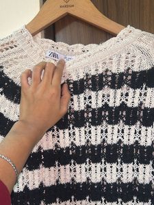 Striped Knit Sweater