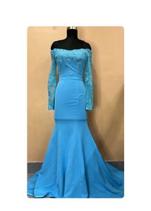 Blue Trail Gown