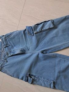 Blue Cargo Jeans FrOm Myntra