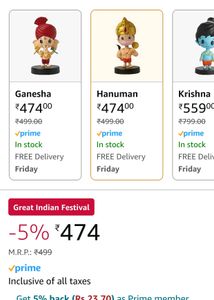 BUDDYZ Lord Little Hanuman Bobblehead