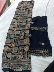 Elegant Embroidered Dress Material(No Discount)