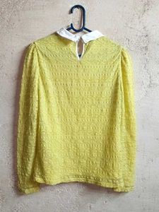 Trendy Ladies Lace Top Layered Yellow 💛