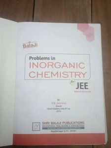 Inorganic Chemistry JEE Book
