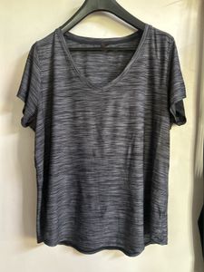 Gray Striped Tee