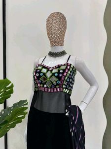 💫🌸 Navratri Special Real mirror Kurti Pant