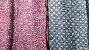 Fabric Bundle: Pink Tweed & Polka Dot