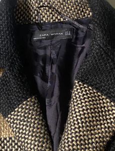 ZARA Women Checked Coat