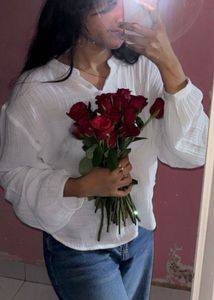 White Long Sleeve Top