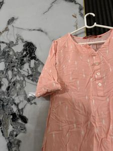 Women Kurti Peach