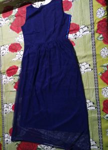 Blue Floral Lace Dress