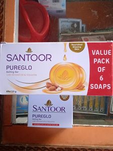 Santoor Pureglo Bathing Bar(125 gm, Pack of 1