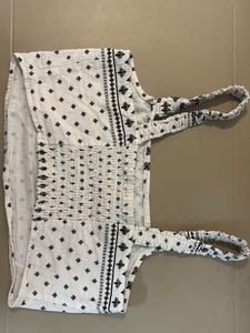 Patterned Crop Top