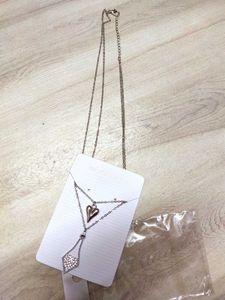 Layered Heart Pendant Necklace