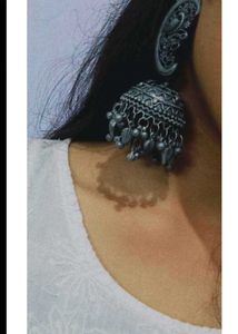 ✨Vintage Silver Jhumka Earrings💜