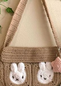 Crochet Miffy Messenger Bag