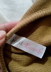 Brown Long Sleeve Top