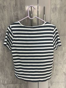 Striped V-Neck Top