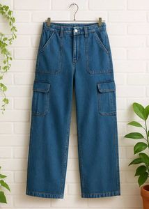 Wide Leg Cargo Jeans