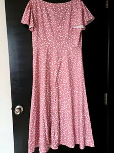 Cute Pink Floral Dress