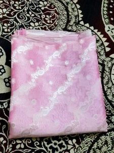 Pink Banarasi Saree with Blouse