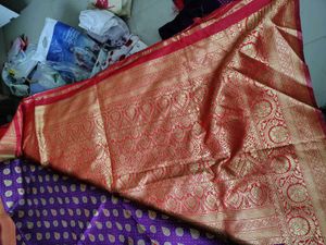 Elegant Purple silk saree