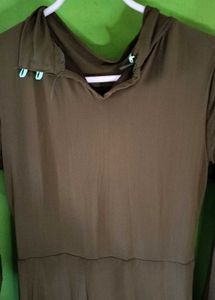 Elegant Brown Maxi Dress