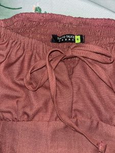 Cute Mauve Tie-Front Top ₹200