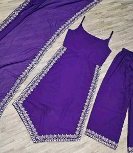Elegant Purple Kurta Set