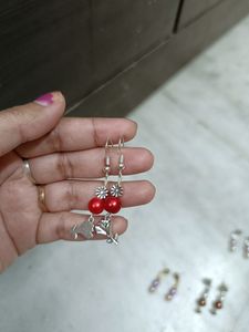 Set Of 5 New Artificial Pearl Earrings