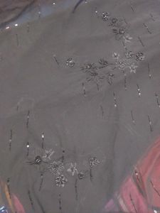 Black embroidery fibric