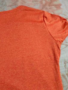 Orange Rose Patch T-Shirt 🧡