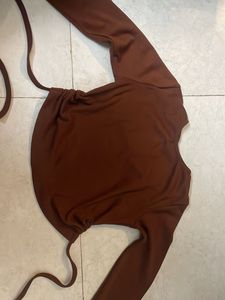Open Back Crop Top