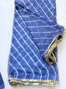 Unused Leriya Blue Saree