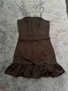 Black Shiny Party Dress