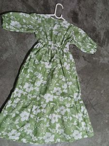 Floral Green Dress