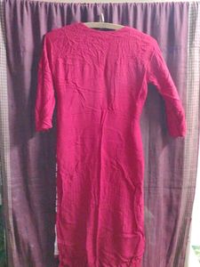 Red Chinkari Type Kurti